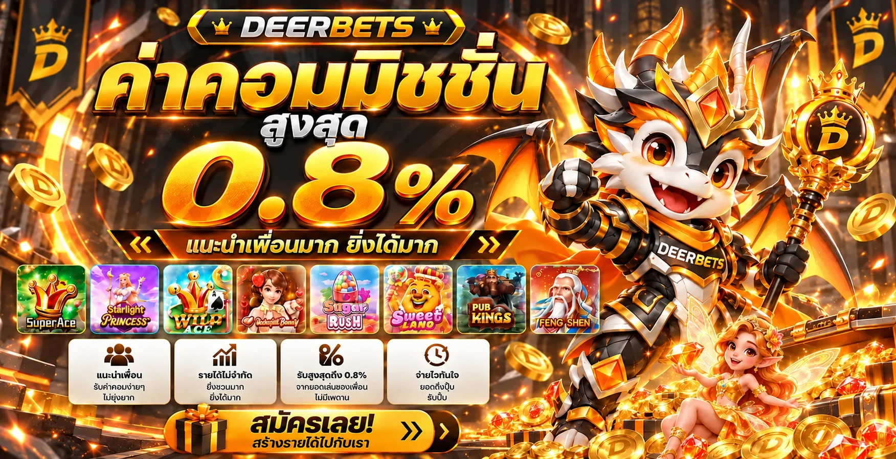 DEERBETS เว็บตรง ทางเข้า สมัคร ฝากถอนออโต้